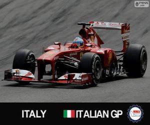 пазл Фернандо Алонсо - Ferrari - Гран Гран-при Италии 2013, 2º классифицированы